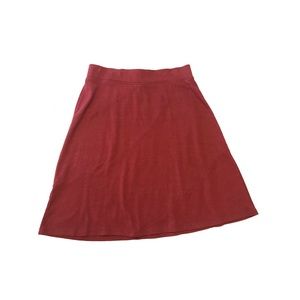 Indigo skirt, cranberry, size Large